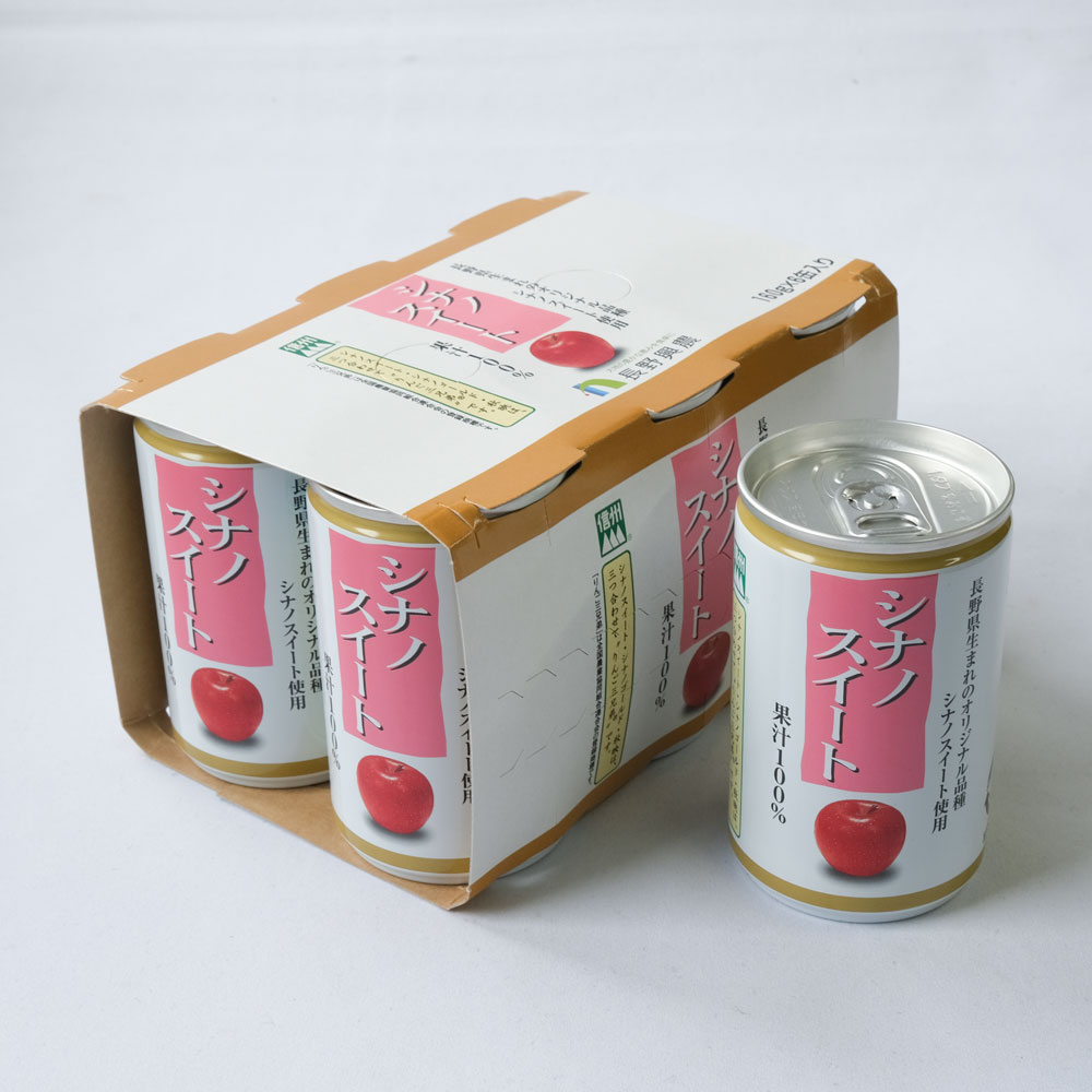 長野県産【ストレート果汁100%】りんごジュース< シナノスイート > ６本セット