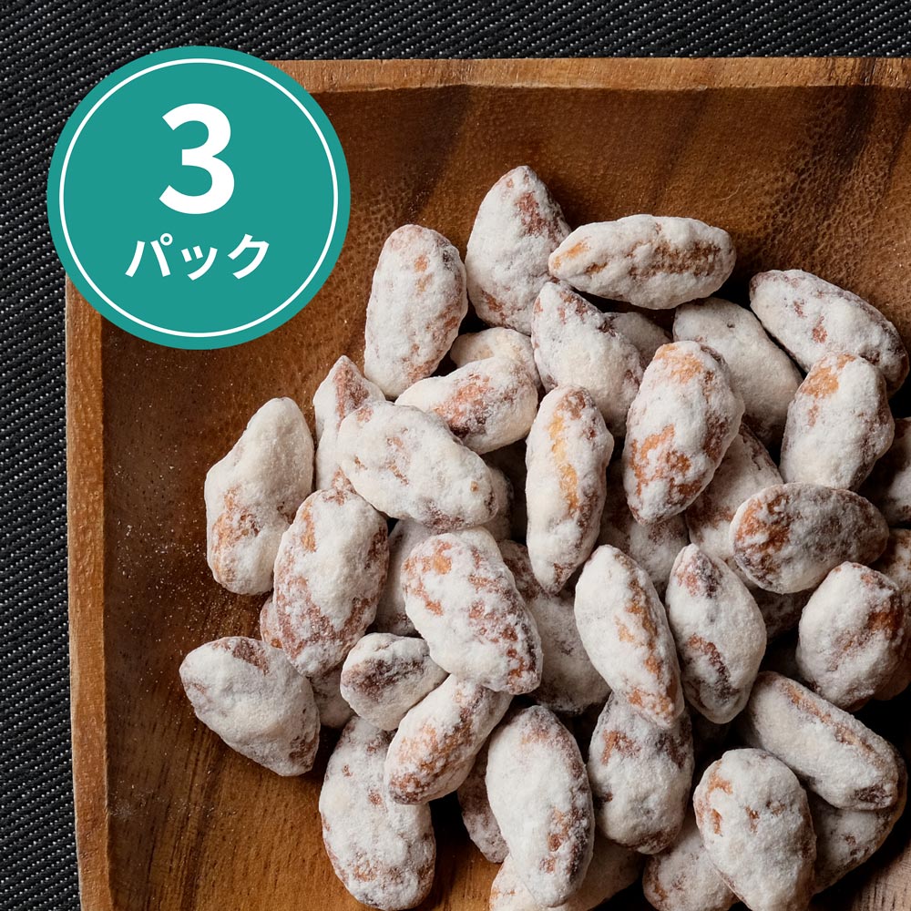 【 WEB限定 】能登塩とシュガーの日本海ナッツ （ アーモンド ）１００g ×３パック