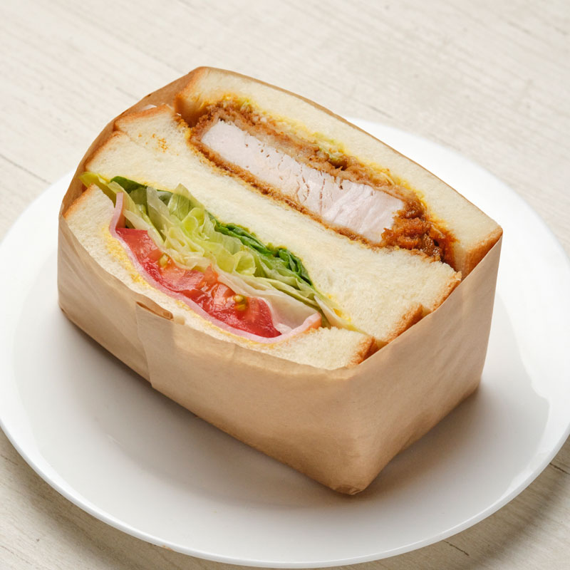 トンカツ＆レタスハムトマトサンド ２個セット ※ 特注 ３日前までに予約