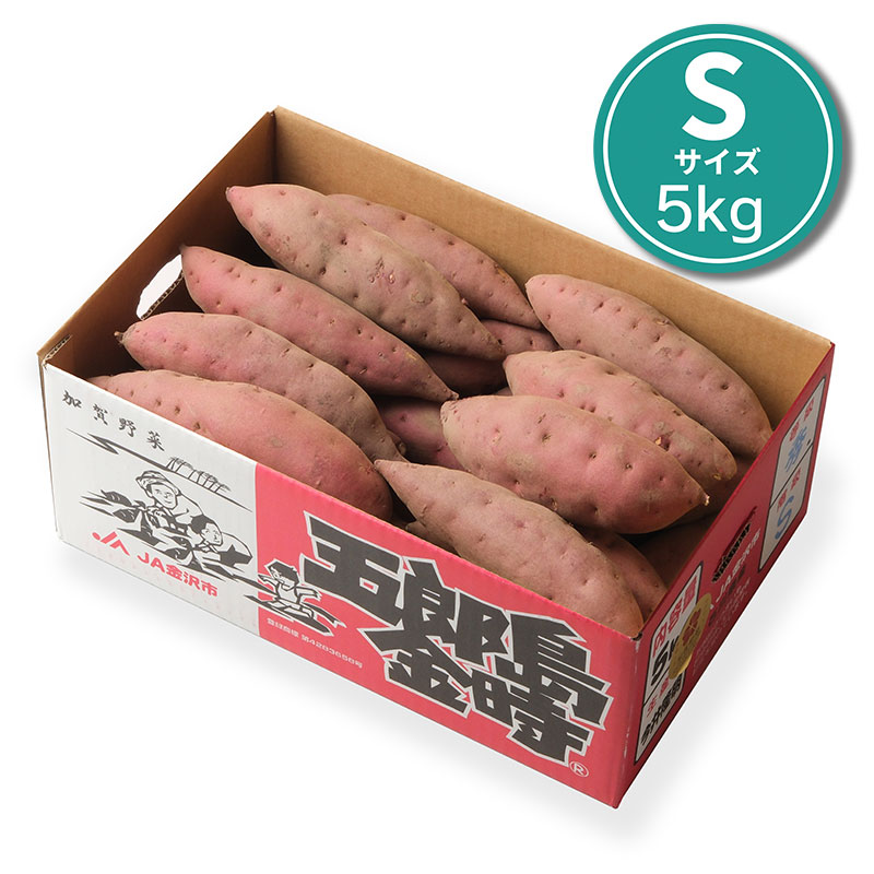 加賀野菜＞さつまいも五郎島金時（Sサイズ 5kg 約25～30本） 秀品