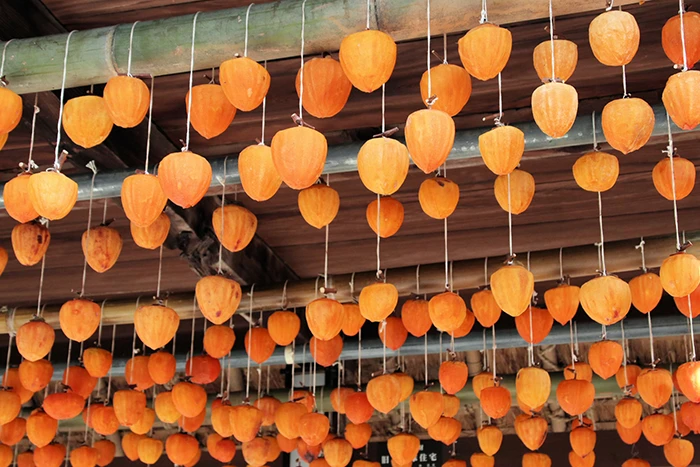 “吊るされた干柿